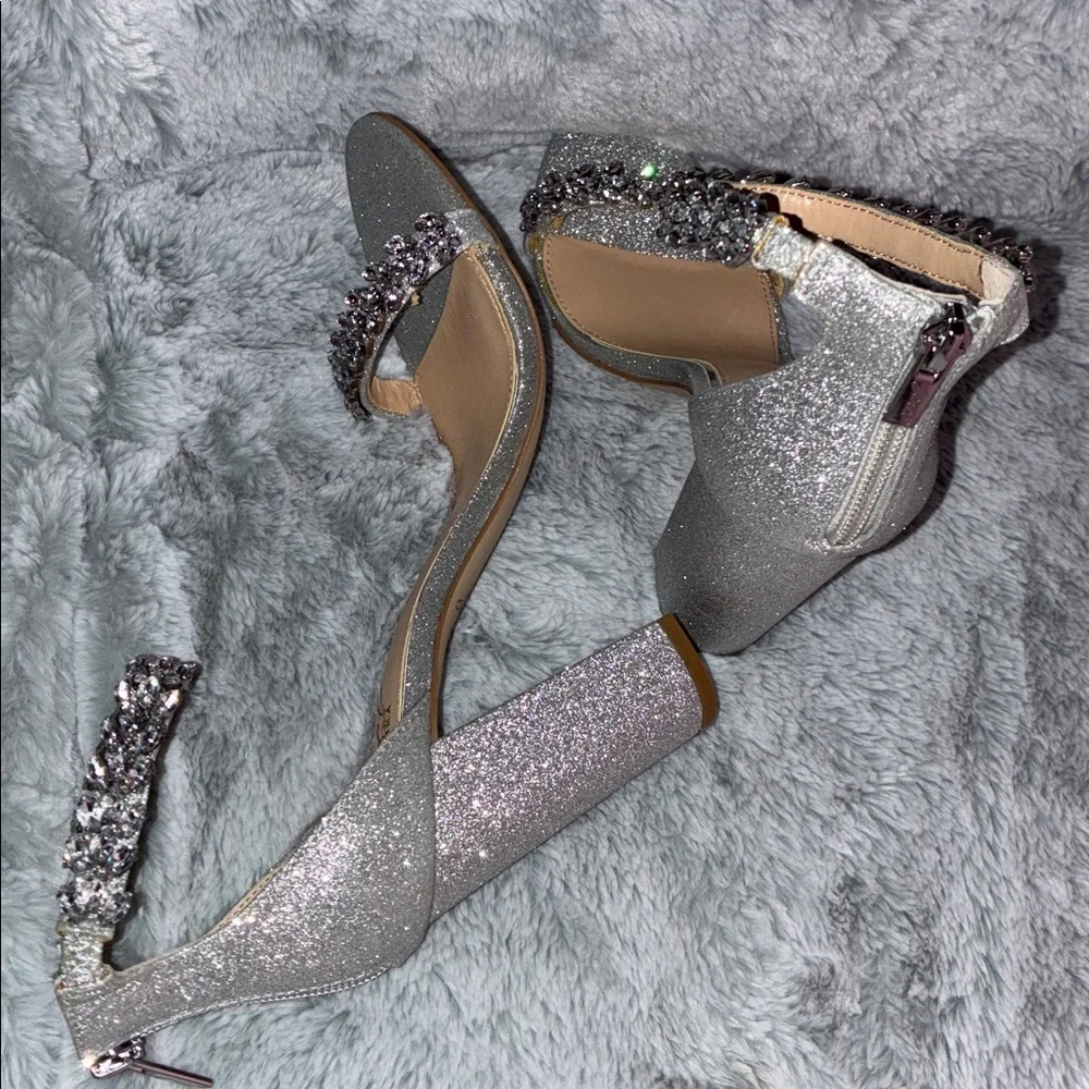 Badgley Mischka Jewel rhinestone strap heels - Picture 6 of 6